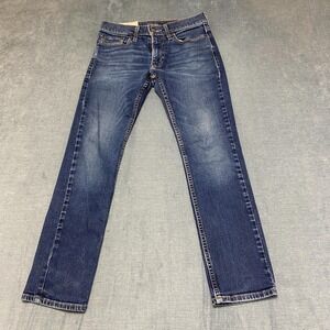 Hollister Skinny Jeans Mens 28x28 Blue Denim Medium Wash Everyday Wear Outdoor